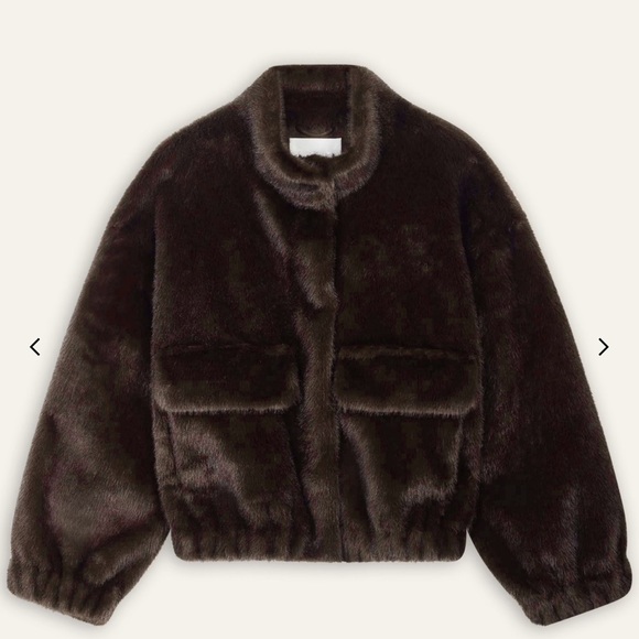 BA$H Brown Faux Fur Jacket. - Picture 3 of 4